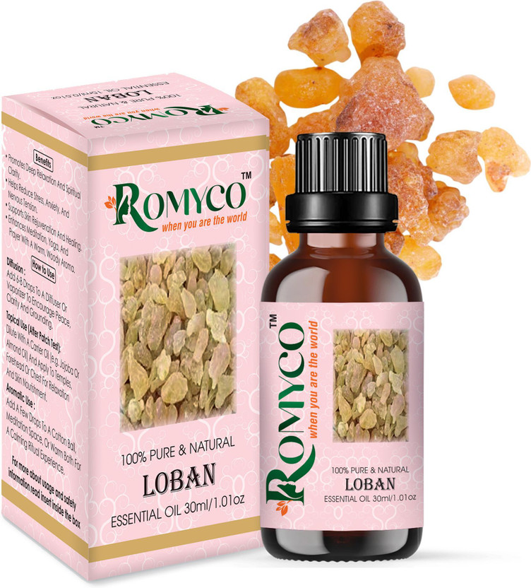 ROMYCO ROMYCO Loban Essential Oil | Pure Natural Spiritual Aroma | Positive Energy | Skincare(30 ml) - Flipkart Deal
