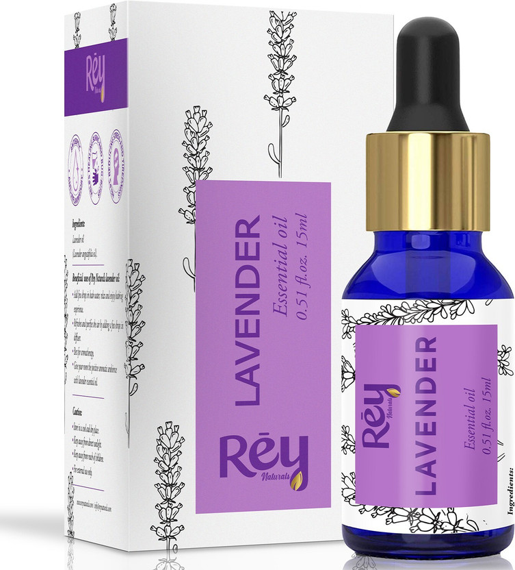 Rey Naturals Lavender Oil, Choice For Aromatherapy, Massage - Lavender Essential Oil - 15 ml(15 ml)