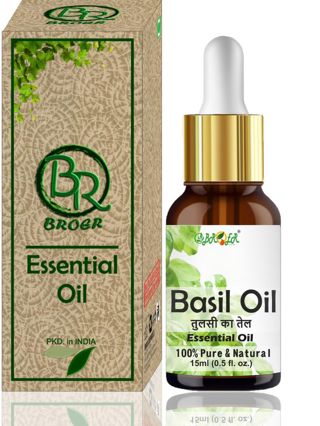 BROER BROER Basil Tulsi Essential Oil Pure, Natural & undiluted For Skin, Hair, Aromatherapy(15 ml) - Flipkart Deal