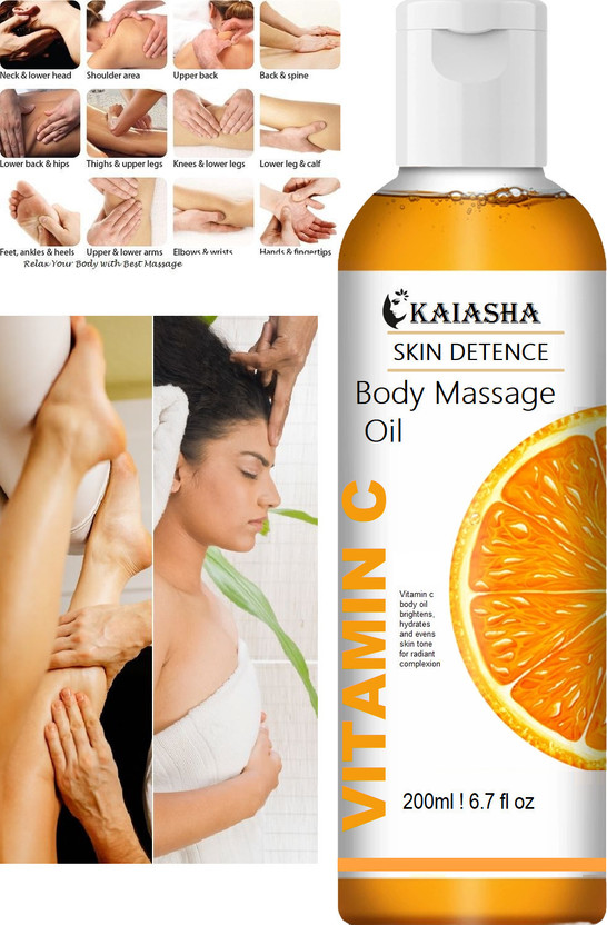 KAIASHA vitamin c skin care massage oil for full body face and body care oil(200 g)