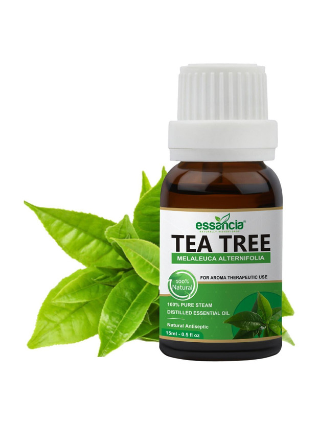 essancia Tea Tree Essential Oil for Face, Hair Care, Skin Care, Acne, Scalp, Foot, Toenails, Pimples, Dandruff, and Aromatherapy. 100% Pure, Natural, Undiluted and Therapeutic Grade Essential Oil(15 ml)