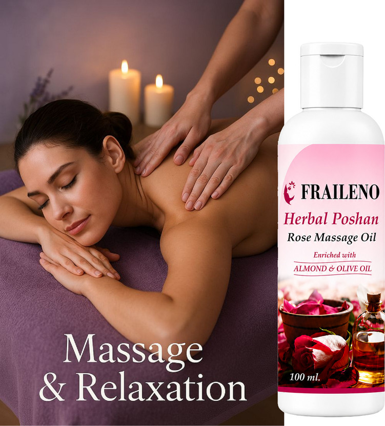 KAIASHA Rose Body Massage Oil for Spa and Home Massage Experience(100 ml)