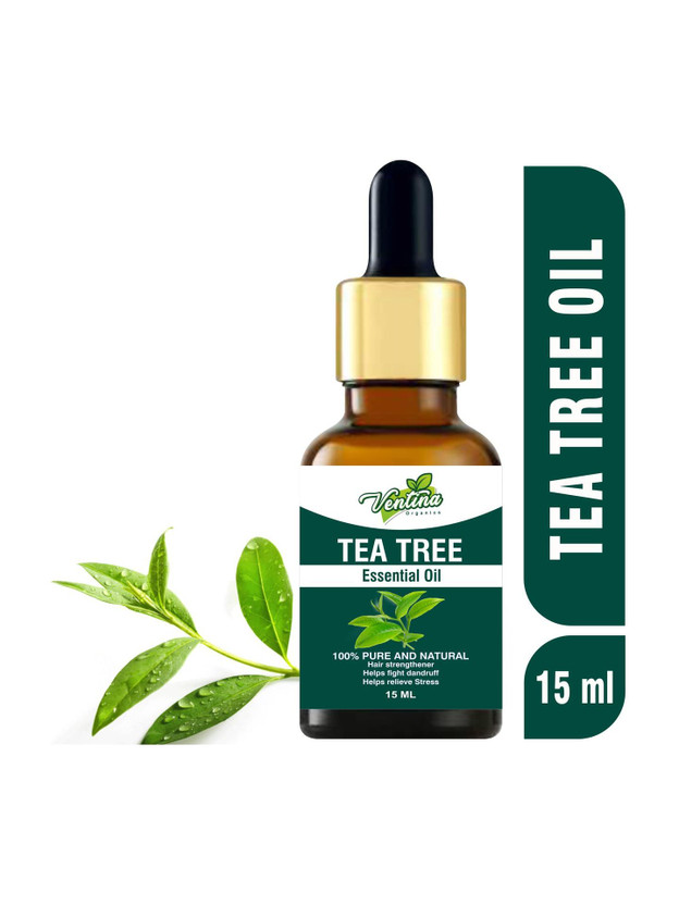 Ventina Organics Tea Tree Oil for Skin, Hair and Acne care - Tea-Tree Essential Oil(15 ml)