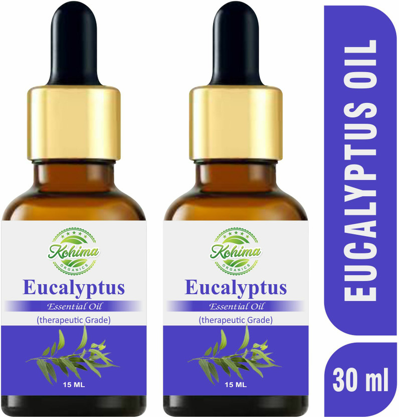 Kohima Organics Eucalyptus Essential Oil 100% Pure for Cough, Colds, Clear Breathing, Joint Pain(30 ml)