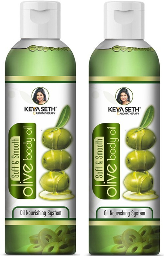KEYA SETH AROMATHERAPY Soft & Smooth Body Oil, Quick Absorbing Non-Sticky Nourishment for Hair & Skin, Daily Use After Bath Massage Oil for Men & Women Enriched with Pure Olive & Essential Oils(400 ml)