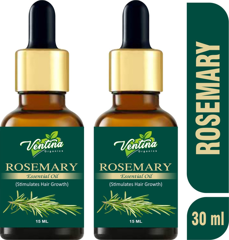 Ventina Organics Rosemary Essential Oil 100% Pure & Natural for Hair Growth, Skin, Anti Dandruff,(30 ml)