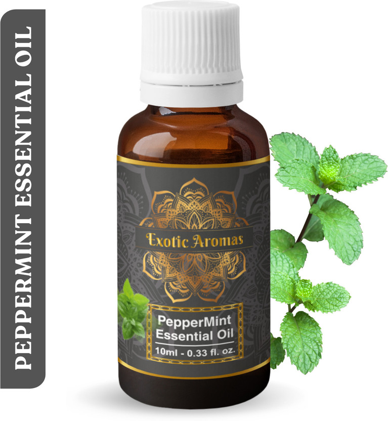 Exotic Aromas Peppermint Essential Oil, 100% Pure and Natural, For Aromatherapy , Skin & Hair(10 ml)
