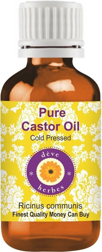 deve herbes Pure Castor Oil (Ricinus communis) 100% Natural_ Therapeutic Grade Cold Pressed(50 ml)