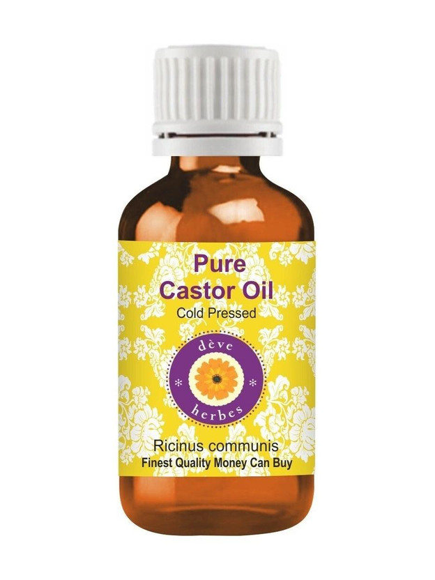 deve herbes Pure Castor Oil (Ricinus communis) 100% Natural_ Therapeutic Grade Cold Pressed(50 ml)