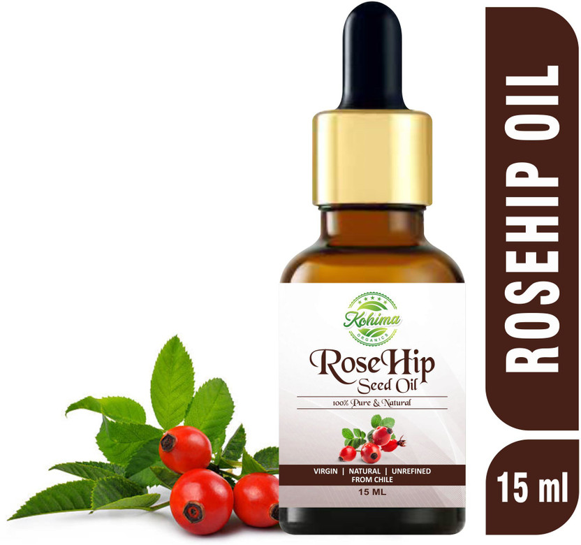 Kohima Organics Rosehip Seed 100% Pure, Undiluted & Natural Therapeutic Grade Oil(15 ml)