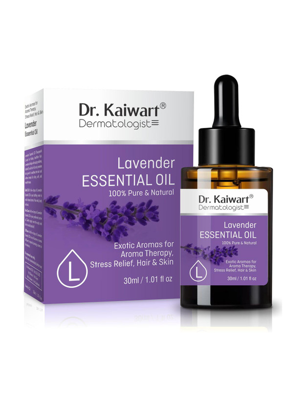 Dr. Kaiwart Lavender Essential Oil for Aroma Therapy, Stress Relief, Hair, Skin & Sleep(30 ml)