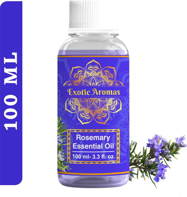 Exotic Aromas Rosemary Essential Oil for Hair Growth, Face, Skin, 100% Natural(100 ml)