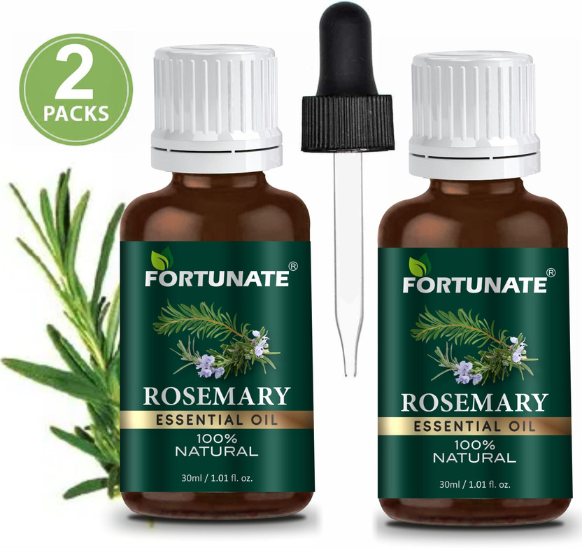 FORTUNATE Rosemary Essential Oil for Hair Growth - 100% Pure Natural For, Skin & Body(60 ml)