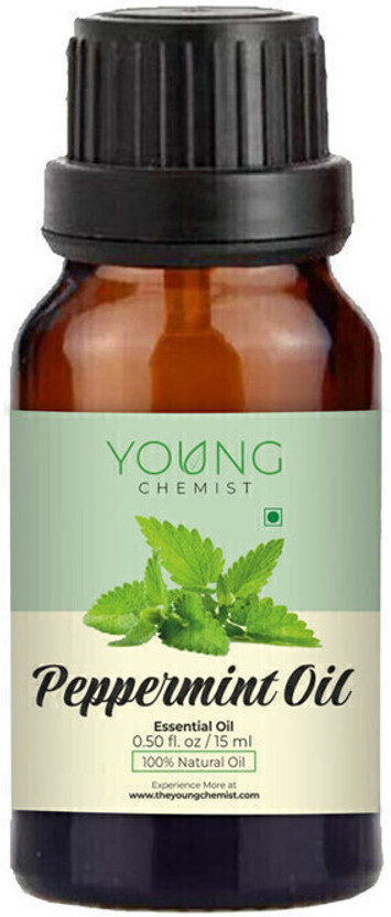 Young Chemist 100% Pure,Natural,Undiluted and Steam Distilled Peppermint Essential Oil | 15 ml(15 ml)
