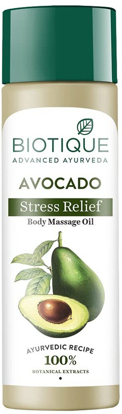 BIOTIQUE Bio Avocado Stress Relief Body Massage Oil(200 ml)
