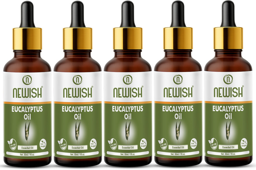 NEWISH Eucalyptus Essential Oil (Ooty Nilgiri Oil ) 100% Natural & Pure, for Steam Inhalation, Diffuser, Cold, Cough & Beauty Therapeutic Grade(150 ml)