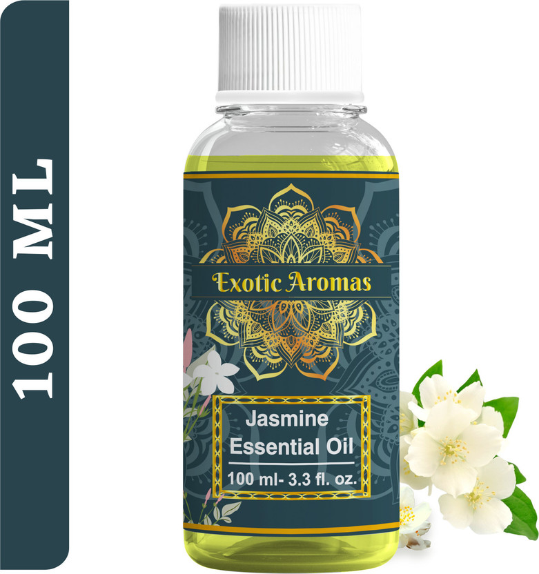Exotic Aromas Jasmine Essential Oil, 100% Pure and Natural, For Aromatherapy , Skin & Hair(100 ml)