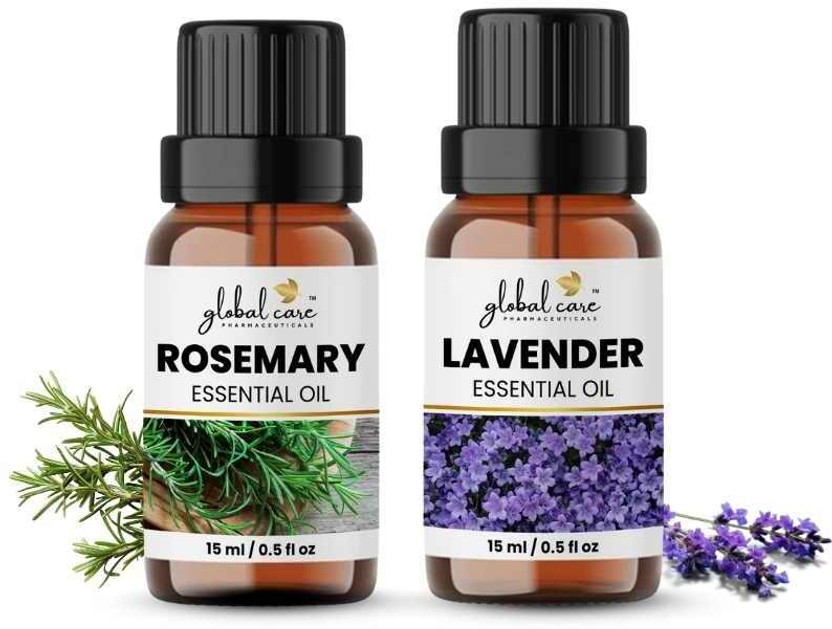 global care Rosemary & Lavender Essential Oil 15ml Combo | Pure Aromatherapy Oils(15 ml)