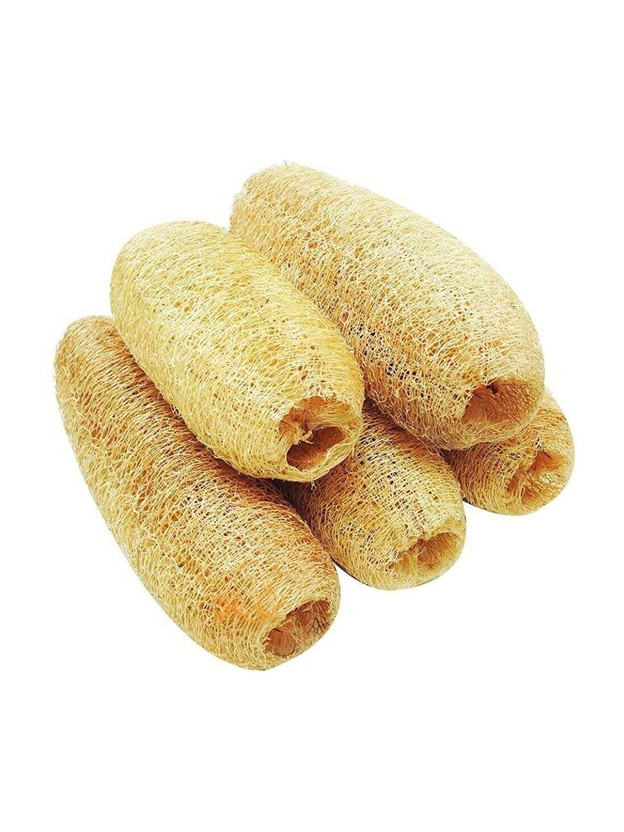 Organic Loofah(Pack of 5, Beige)