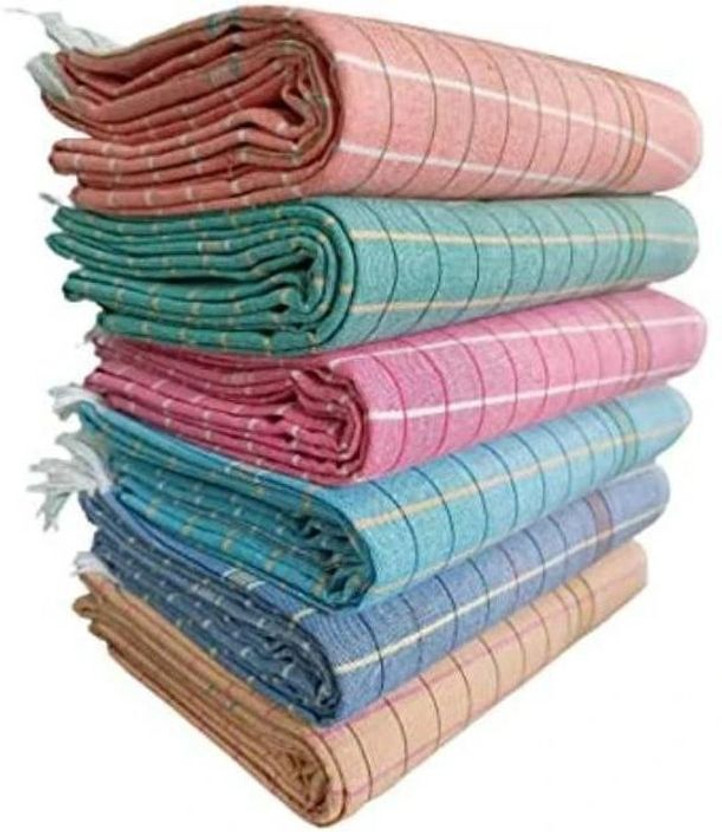 G Fabrics Cotton 500 GSM Bath Towel Set(Pack of 6)