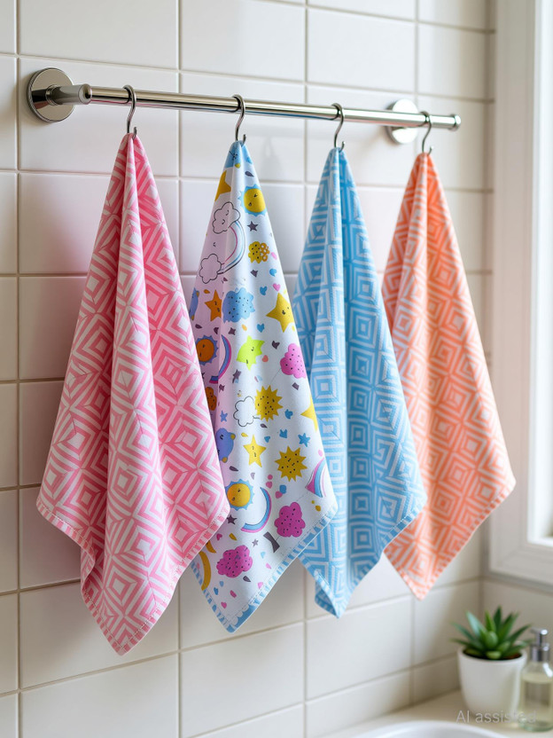 Trance Home Linen Cotton 200 GSM Bath Towel Set(Pack of 10)