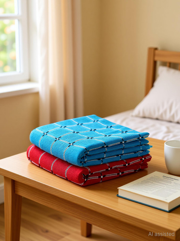 G Fabrics Cotton 500 GSM Bath Towel Set(Pack of 2)