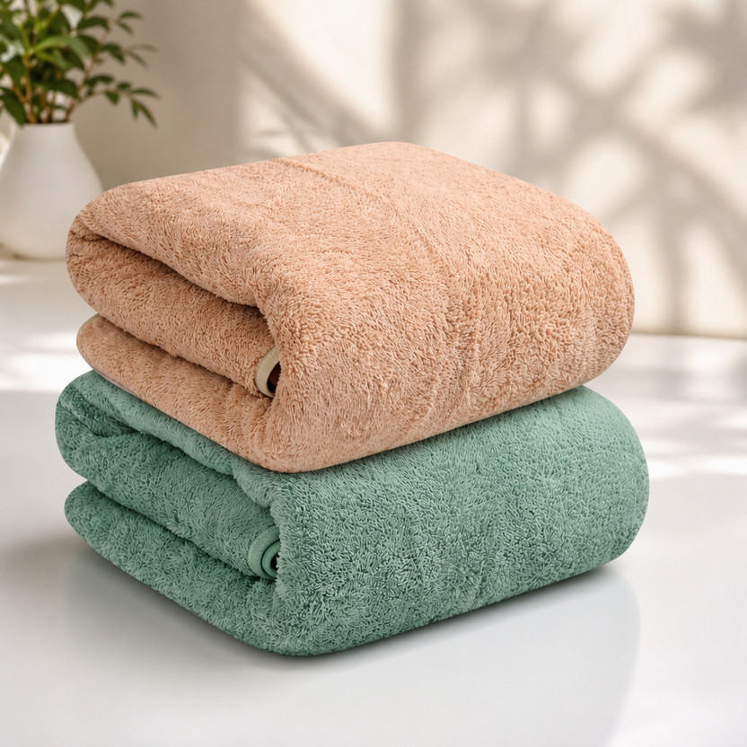 Flipkart SmartBuy Microfiber 500 GSM Bath Towel(Pack of 2)