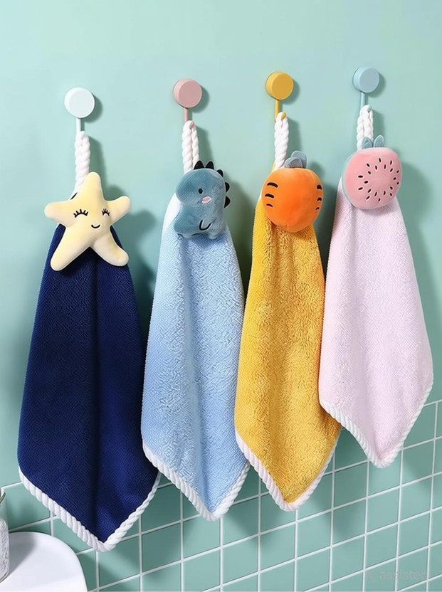 Cotson Microfiber 450 GSM Hand Towel(Pack of 4)