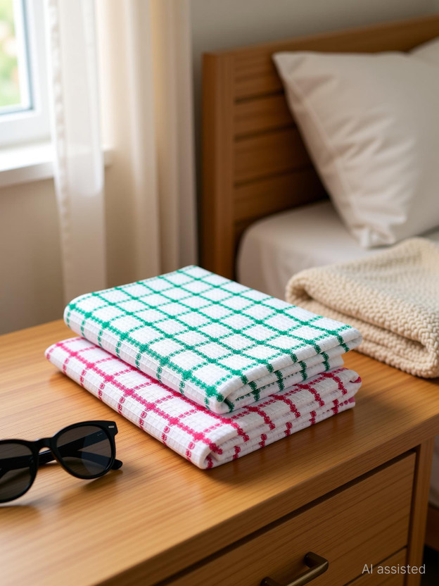 Flipkart SmartBuy Cotton 300 GSM Bath, Beach, Hair Towel Set(Pack of 2)