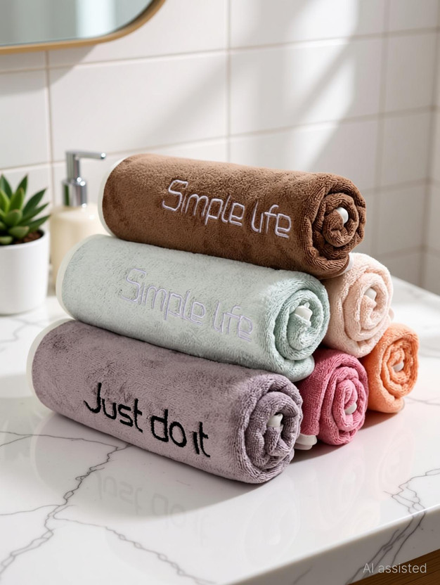 AKDC Microfiber, Cotton 400 GSM Bath, Beach, Face, Hair, Hand, Sport Towel Set(Pack of 4)