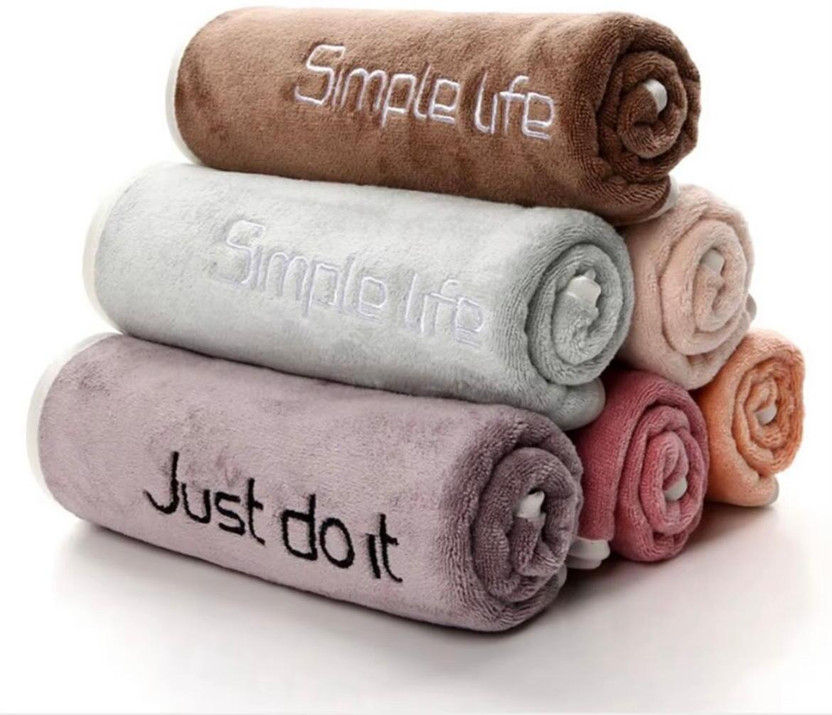 AKDC Microfiber, Cotton 400 GSM Bath, Beach, Face, Hair, Hand, Sport Towel Set(Pack of 4)