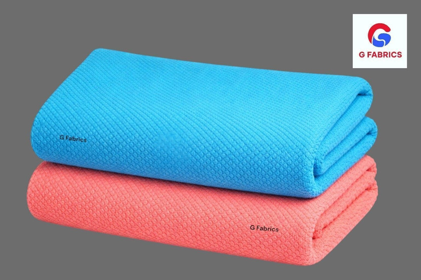 G Fabrics Cotton 500 GSM Bath Towel Set(Pack of 2)