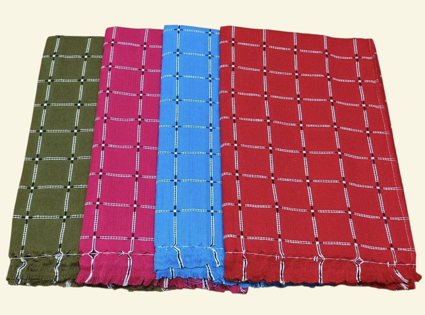 G Fabrics Cotton 500 GSM Bath Towel Set(Pack of 4)