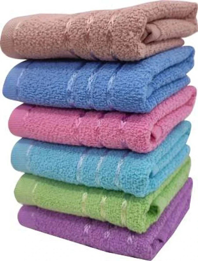EIIRA Cotton 350 GSM Beach, Bath, Face, Hair, Hand, Sport Towel Set(Pack of 6)