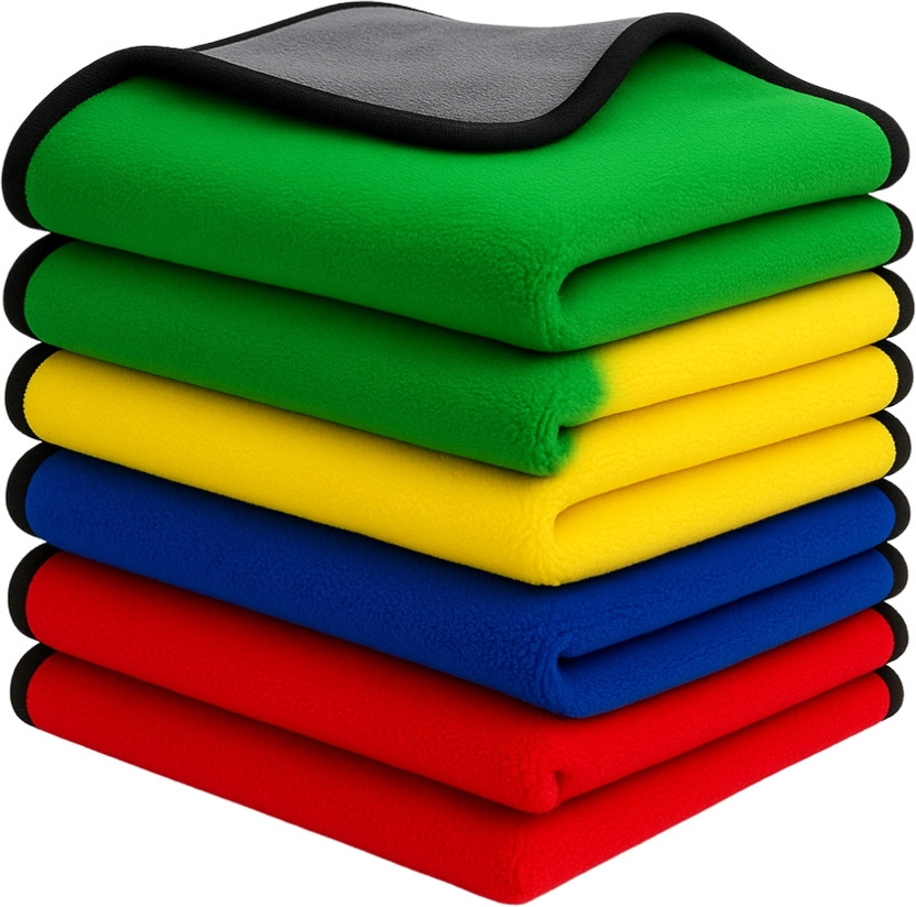 KRISHNA TOWL Microfiber 800 GSM Bath, Beach, Sport, Hand, Hair, Face Towel Set(Pack of 5)