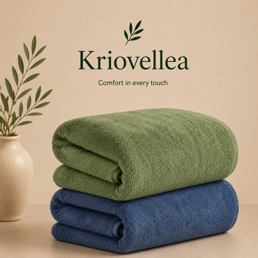 KRIOVELLEA Microfiber 500 GSM Bath, Sport, Beach Towel(Pack of 2)