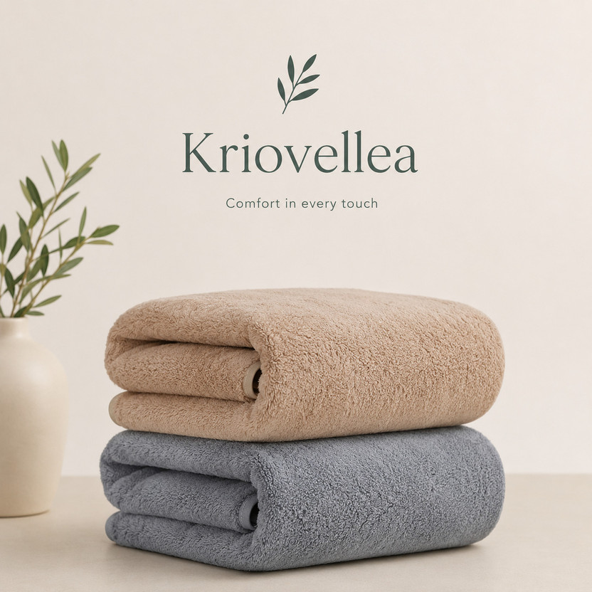 KRIOVELLEA KRIOVELLEA Microfiber 500 GSM Bath, Sport, Beach Towel(Pack of 2) - Flipkart Deal