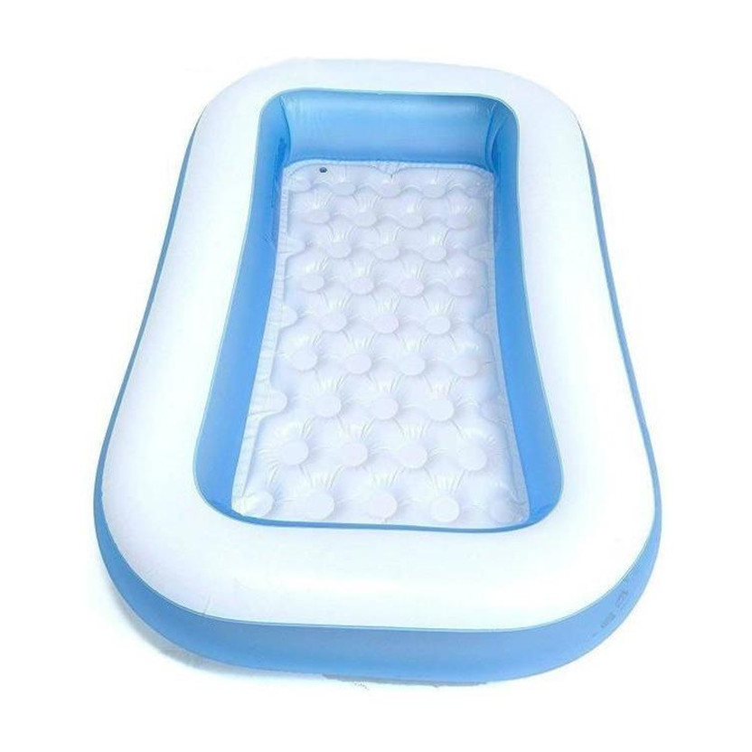 Bestway Bestway Soft Inflatable Rectangular Baby Pool Big Bath Water Tub For Kids(1.65M X 1.04M X 25CM)(Multicolor) - Flipkart Deal