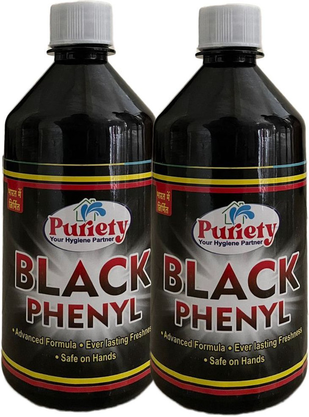 Puriety Black phenyl 500 ml ( Pack of 2 X 500 Ml )) Black Phenyle(2 x 500 ml)