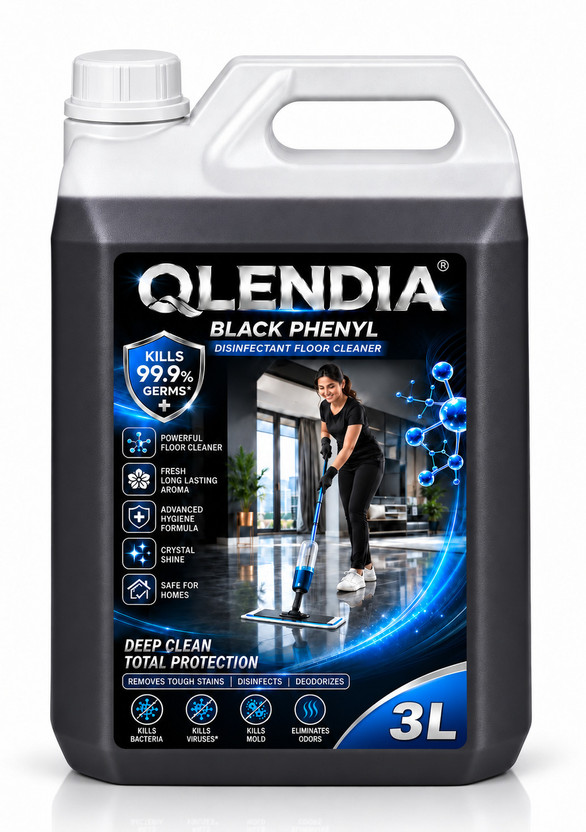 Qlendia Qlendia Premium Black Disinfectant Phenyl Surface Cleaner for Hospitals, Homes Original(3000 ml) - Flipkart Deal