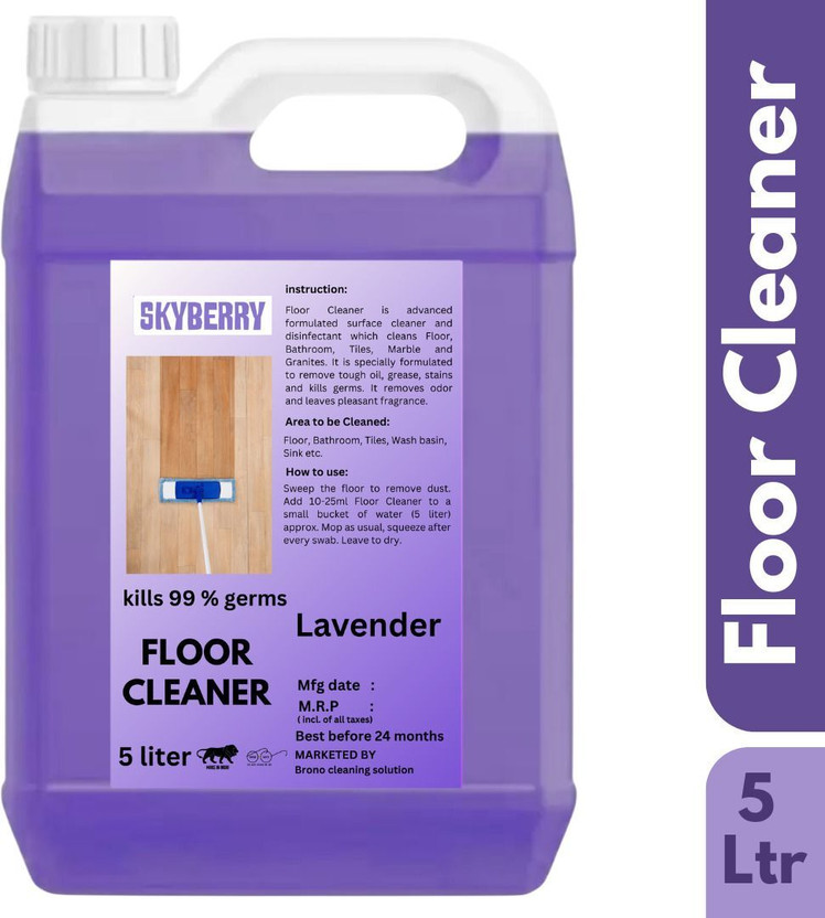 skyberry Floor Cleaner, Disinfectant Surface Cleaner, Kills 99.9% Germs lavender(5 L)