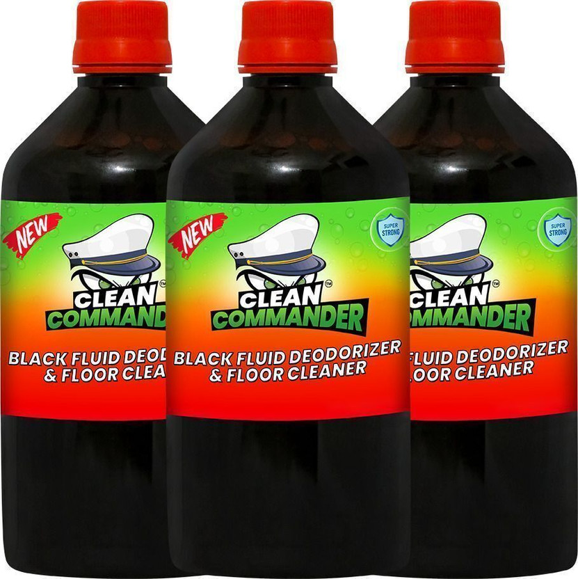 Clean Commander Disinfectant Black Floor Cleaner | 450ml | Regular(3 x 450 ml)