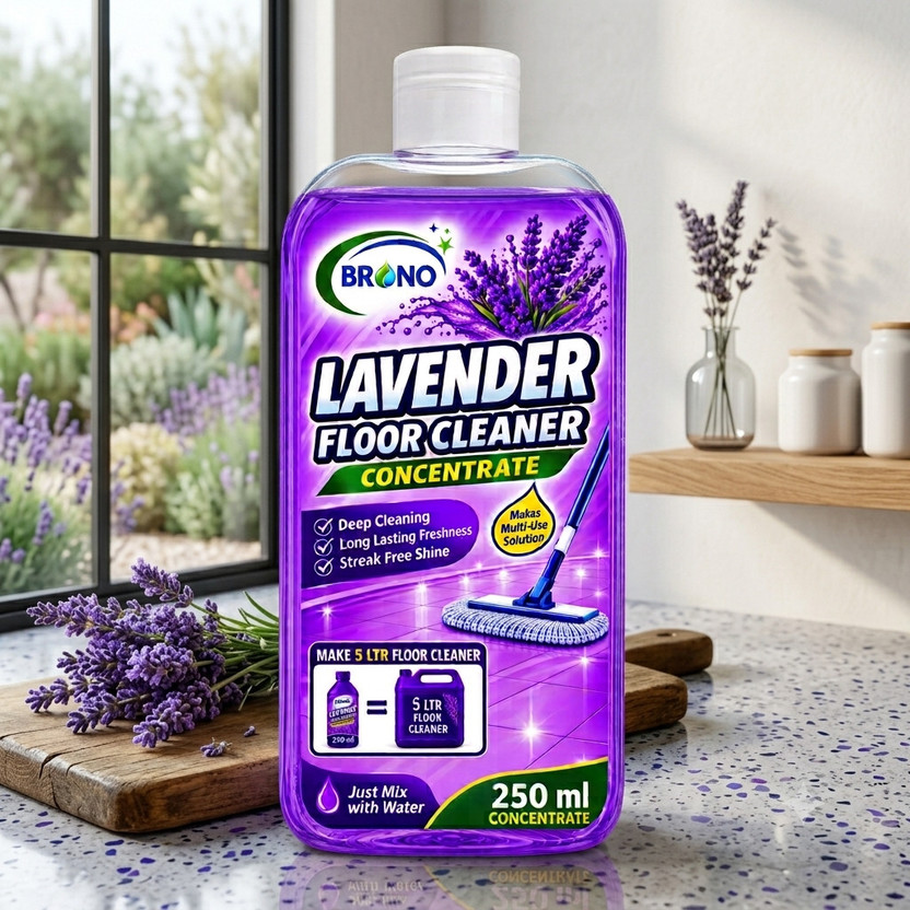 Brono Smart Clean Floor Cleaner Concentrate for Household Cleaning Lavender(250 ml)
