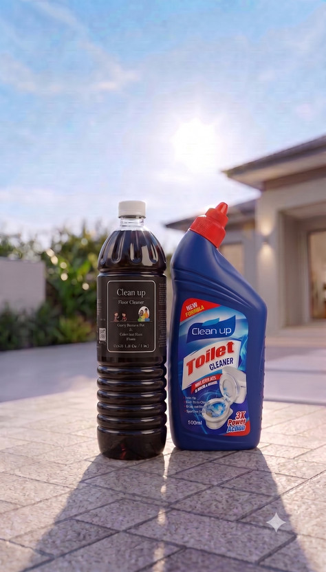 clenaup black floor cleaner 1ltr pack of 2 black floor cleaner and toilet cleaner(2 x 1 L)