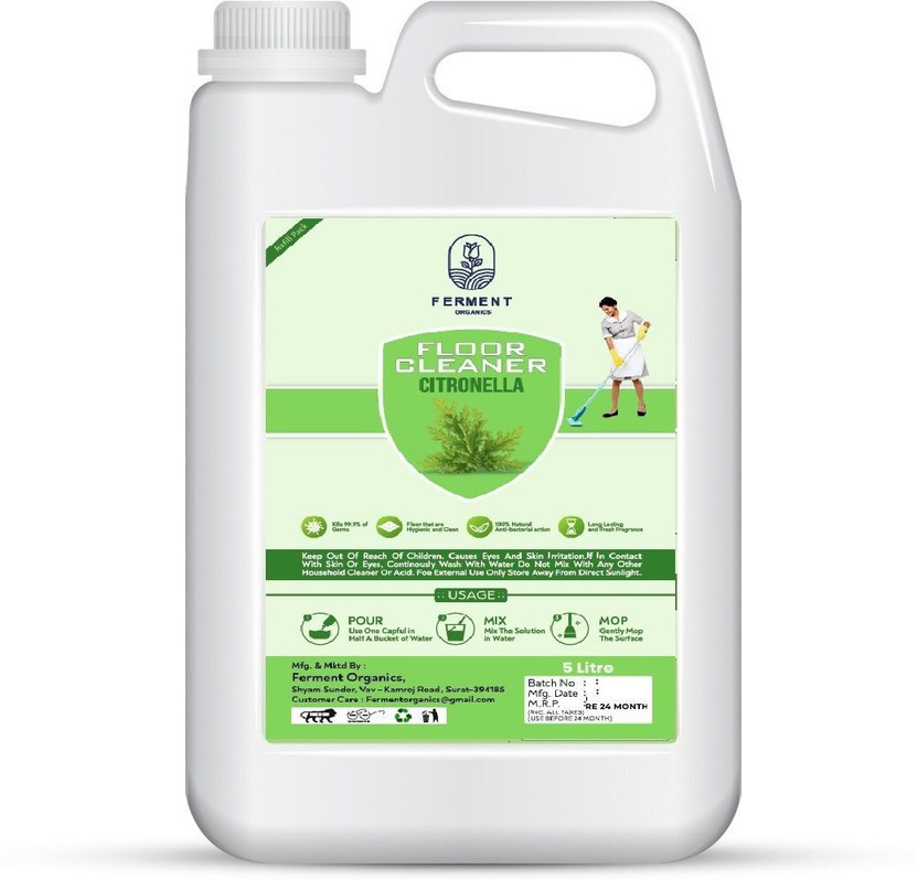 FERMENT ORGANICS Disinfectant Surface Cleaner Citronella (5 L) Floral(5 L)