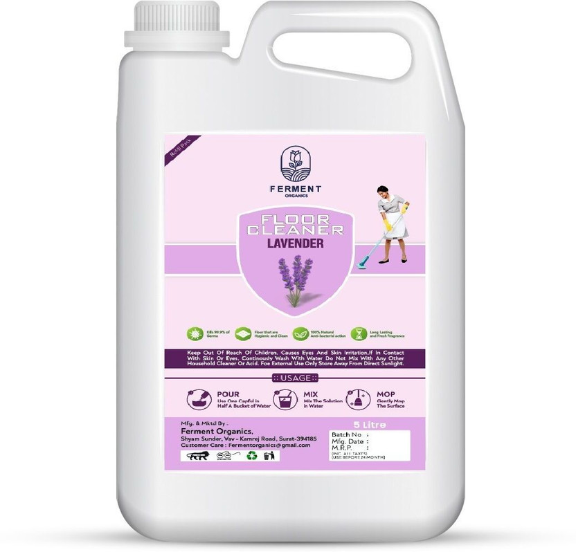 FERMENT ORGANICS Lavender Disinfectant Surface and Floor Cleaner Lavender(5 L)