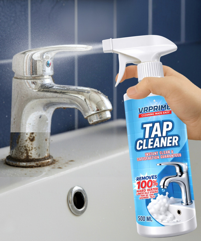 VRPRIME Tap & Shower Cleaner 500ml | Rust & Salt Stain Remover Stain Remover Tap Cleaner Spray(500 ml)