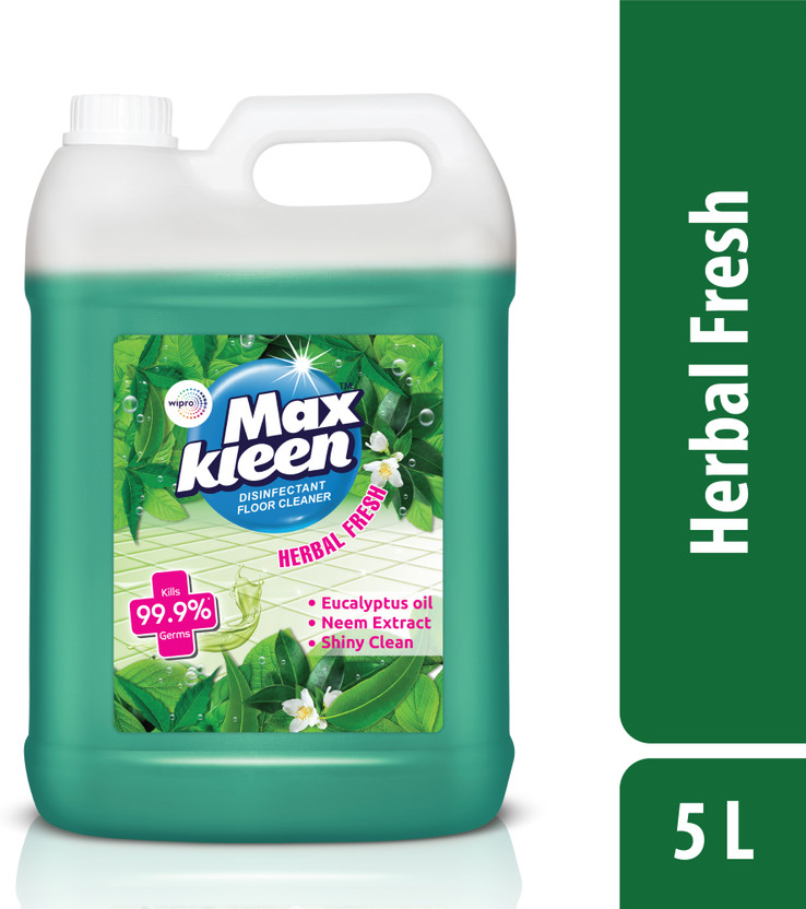 Maxkleen Disinfectant Surface & Floor Cleaner Liquid Suitable for All Floor Cleaner Mops Herbal Fresh(5000 ml)