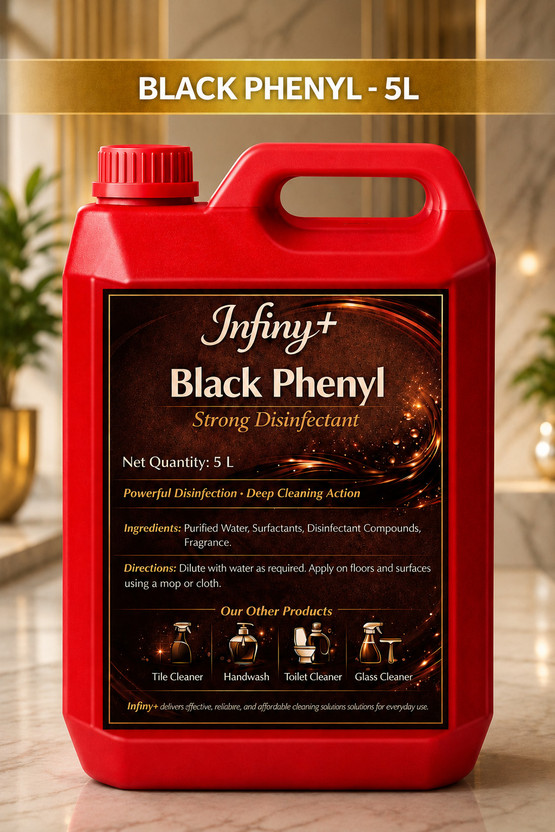 INFINY+ Black Phenyl Floor Cleaner for Home & Commercial Use(5 L)
