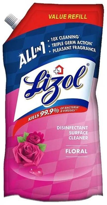 Lizol Disinfectant Floor Cleaner Refill Pack Floral(750 ml)